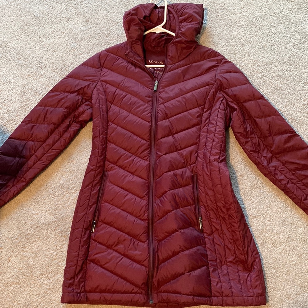 London Fog long puffer jacket